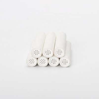 Well absorbed function differen length 8mm/9mm smoking pipe paper filter with 12 holes ceramic caps