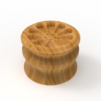 OEM wooden herb grinder 2 pieces tobacco grinder weed accessories