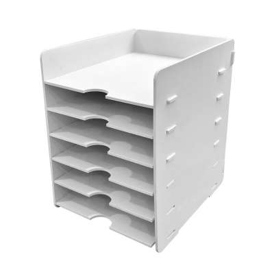 Whole sale office supply useful desktop document paper file tray with pvc material