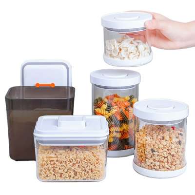 2020 New One-button Press POP Square ABS Plastic airtight Stash Jar for coffee nut tea herb weed tobacco cigar