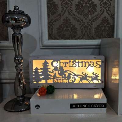 Warm Yellow Light Led Shadow Box Night Light for Bedside Table or Wall Hung