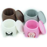 High quality New design Eco-Friendly Reusable Food-grade Silicone Baby Food Storage jar with lid